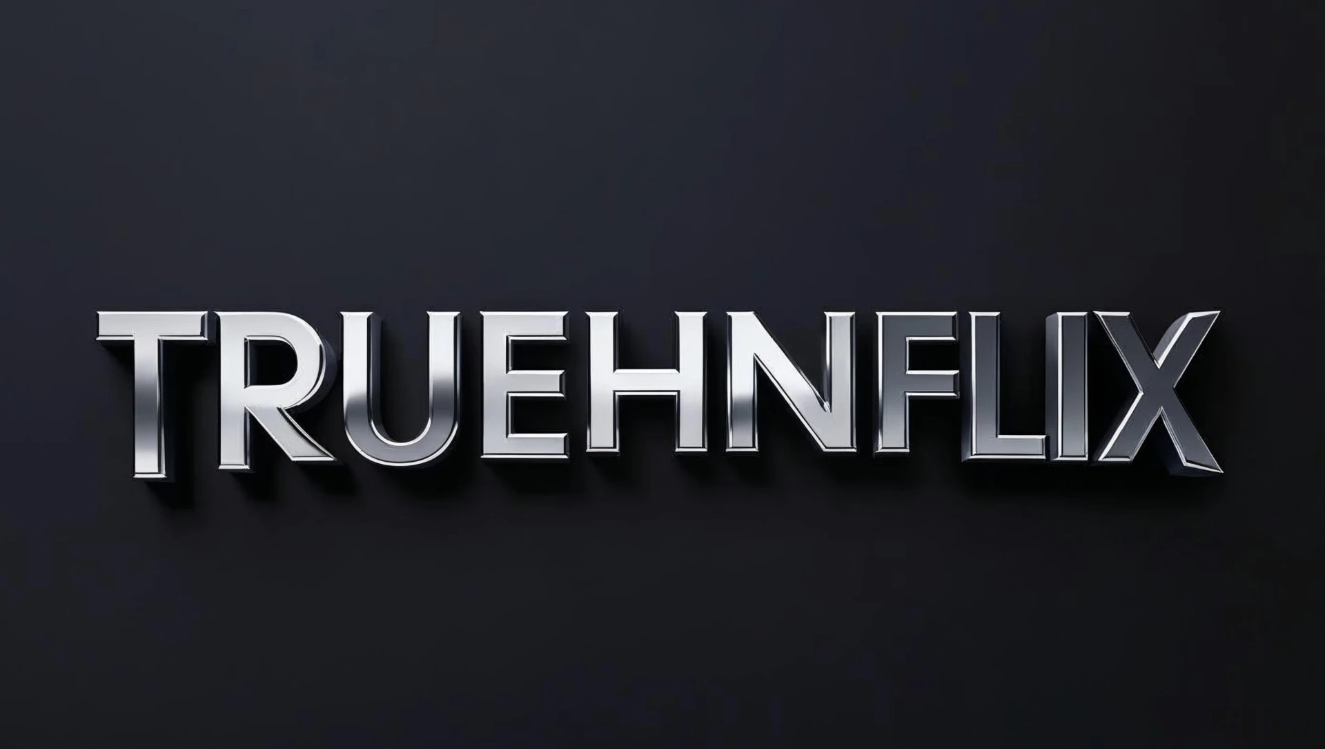 TRUEHNFLIX chrome wordmark